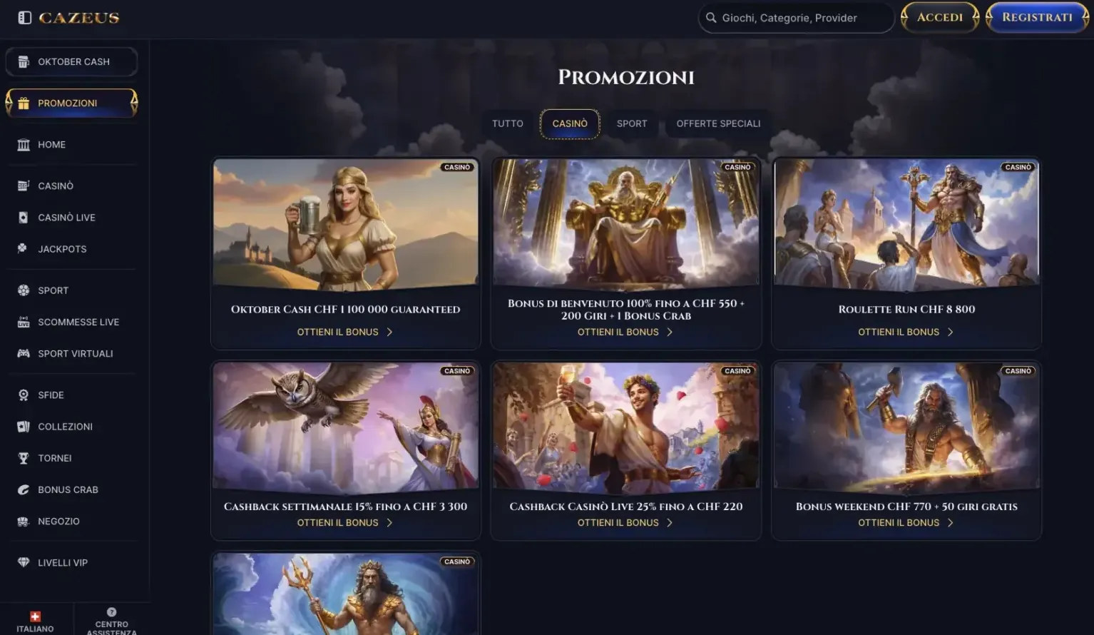 promociones y regalos exclusivos del casino cazeus para jugadores en españa