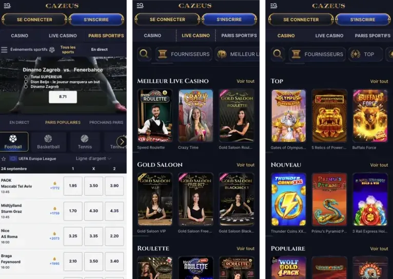 proceso de registro y creación de cuenta en cazeus casino online