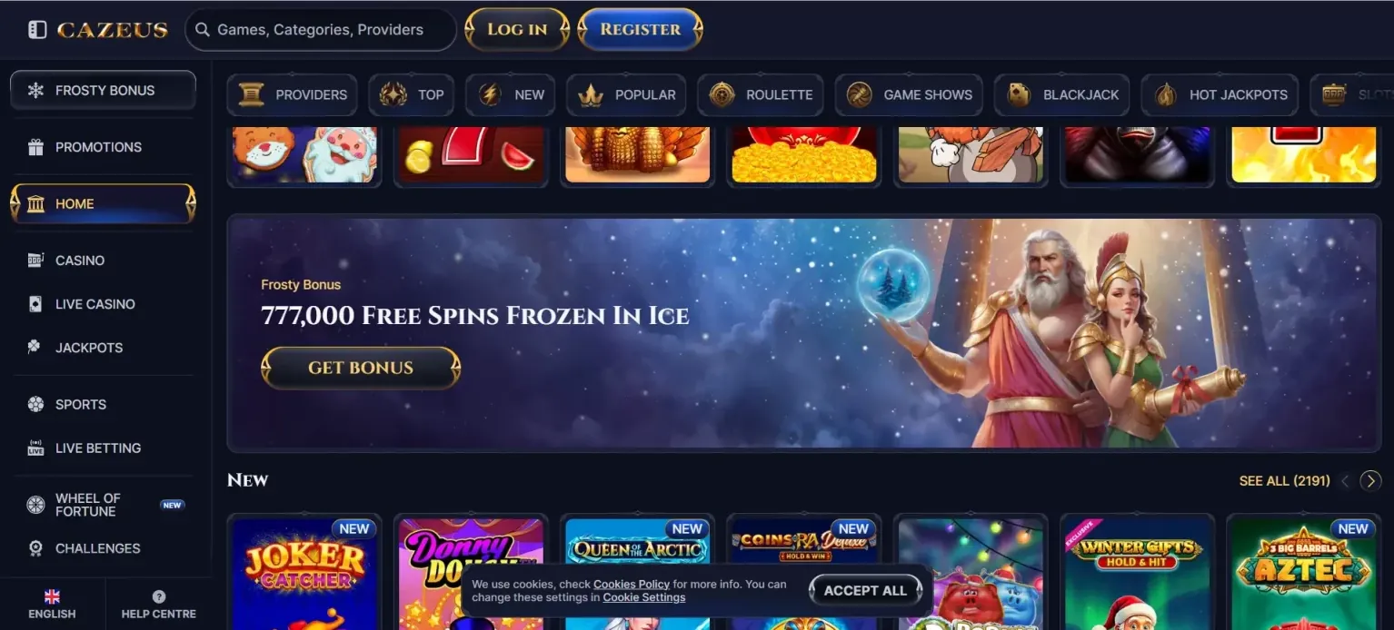 sitio web oficial del casino online cazeus en españa